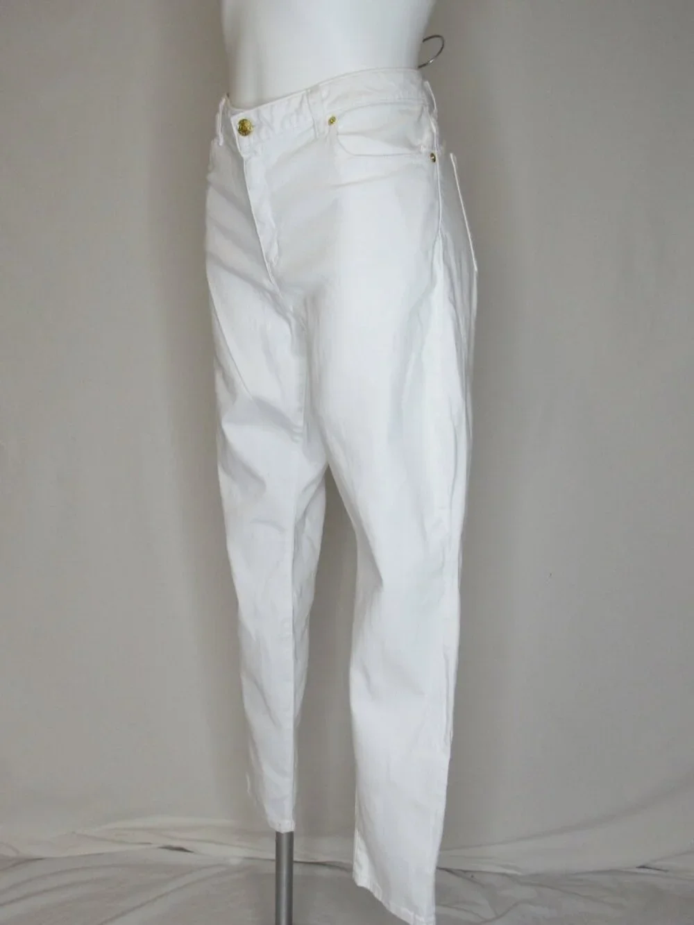 Michael Kors White Denim IZZY SKINNY Jeans 30